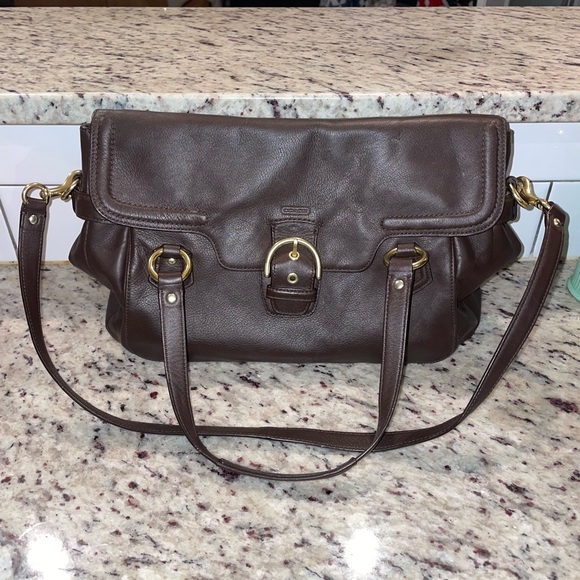 Coach Campbell Hobo Satchel Crossbody Genuine Leather Bag - Picture 2 of 8